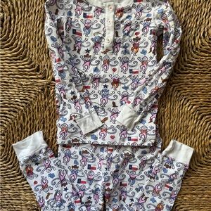 Roller Rabbit Kids Pajamas with Colorful Monkey Print